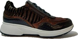 Xsensible Stretchwalker Sneaker Lima 30204.2.080 HX Zwart Brons Combi 7½