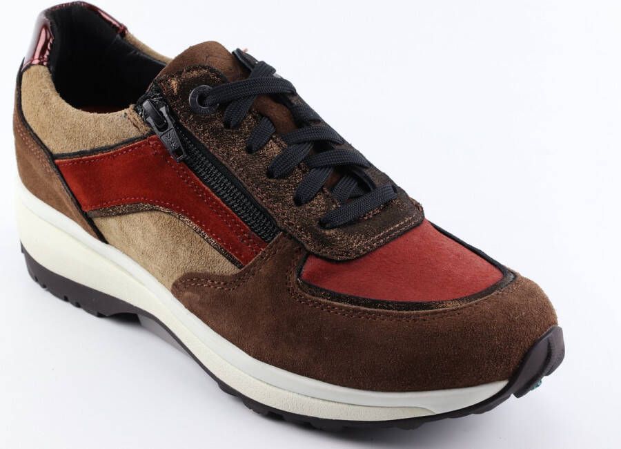 Xsensible Stretchwalker Sneaker Lucca 30112.2.321 GX Bruin Brons Combi 6½