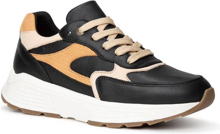 XSENSIBLE Lage Sneakers Dames Ponte Vecchio Maat: 39 Materiaal: Leer Kleur: Zwart