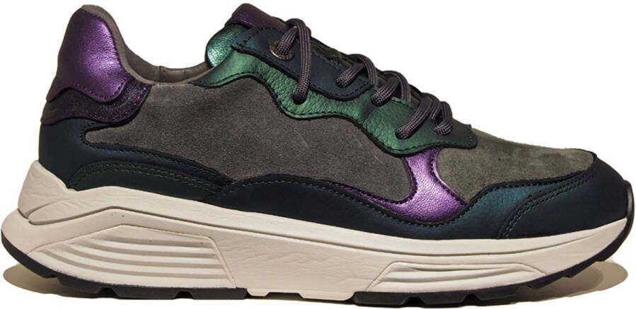 Xsensible Stretchwalker Sneaker Rainbow 33011.2.426 GX Emerald Groen Grijs Combi