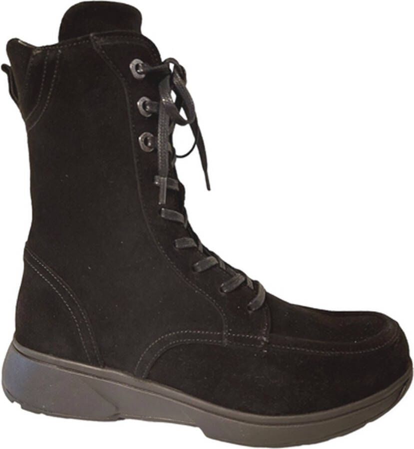 XSENSIBLE Enkellaarsjes Dames 30219.5 Maat: 43 Materiaal: Suède Kleur: Zwart