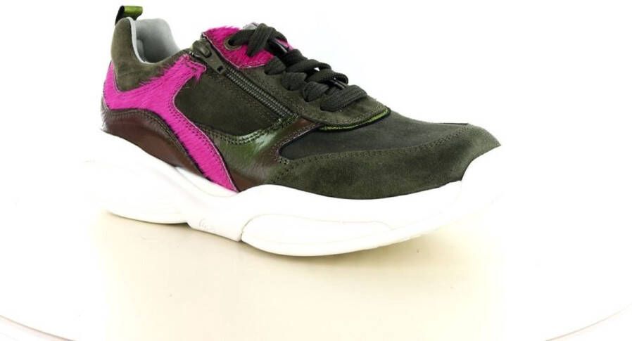 Xsensible Groene comfortabele sneakers met optimaal comfort Green Dames