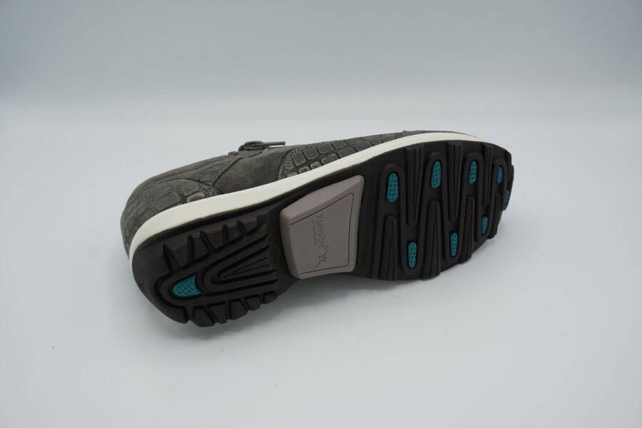 Xsensible sneakers Corby 30110.2.872 carbon athos leer combi Bruin Dames
