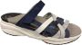 Xsensible Stretchwalker Xsensible Evia 30297.5-210 Jeans-voetbed slipper-los voetbed sandaal-stretchwalker sandaal - Thumbnail 1