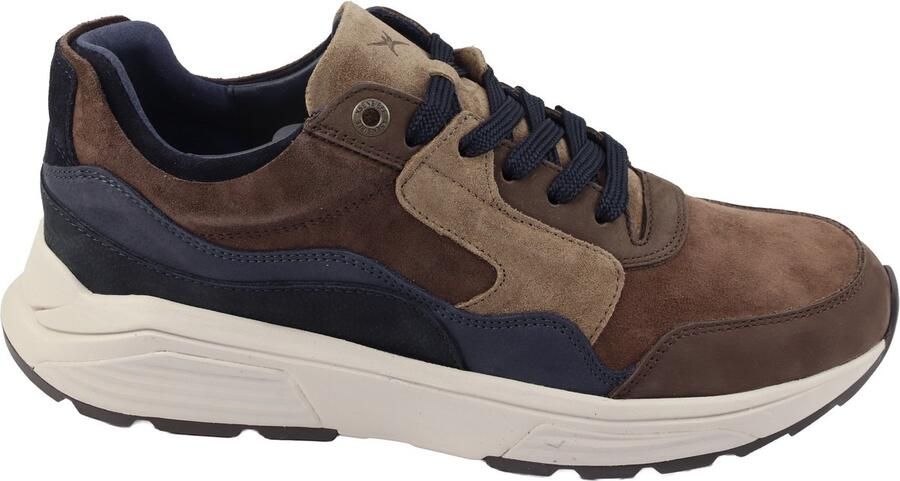 Xsensible-stretchwalker Gold.Gate 33200 Veterschoenen Sportief Mannen bruin kombinatie