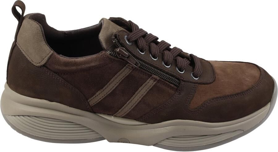 Xsensible-stretchwalker SWX3 30073 Veterschoenen Sportief Mannen bruin nubuck suede
