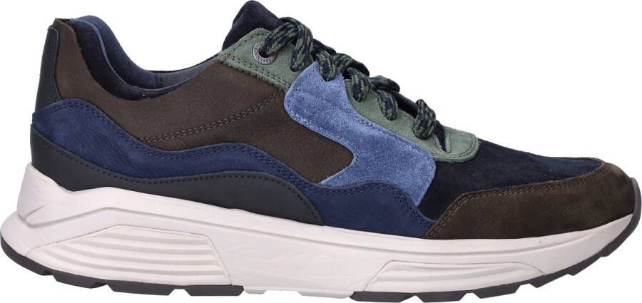 XSENSIBLE Lage Sneakers Heren Sue H Sneaker Maat: 41 Materiaal: Leer Kleur: Blauw