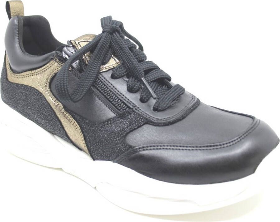 XSENSIBLE Lage Sneakers Dames 32004.3 Maat: 40 Materiaal: Leer Kleur: Zwart