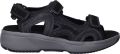 Xsensible Timor Stretchwalker Sandalen Heren Zwart - Zwart