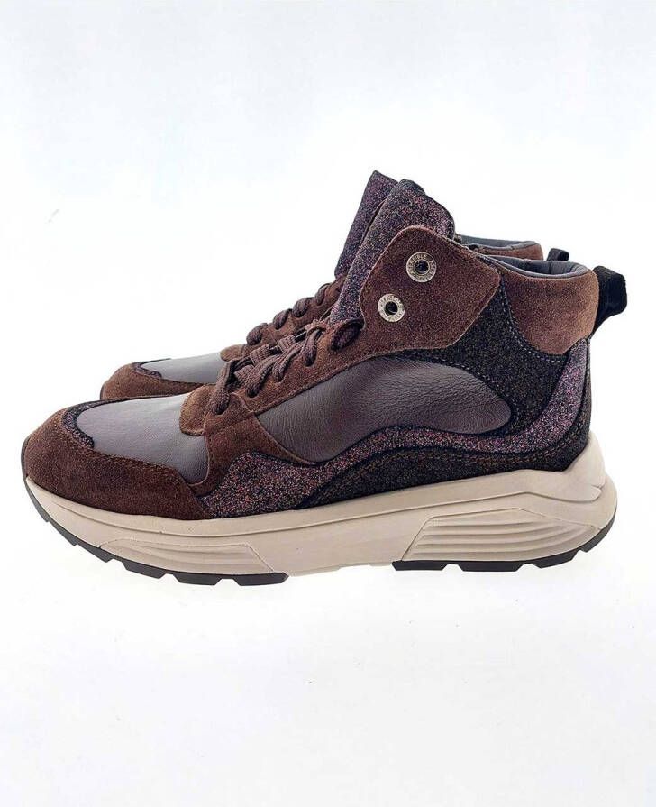 Xsensible tower sneaker boots bruin combi