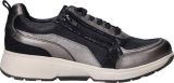 XSENSIBLE Lage Sneakers Dames Valletta Leer Zilverkleurig - Zilver
