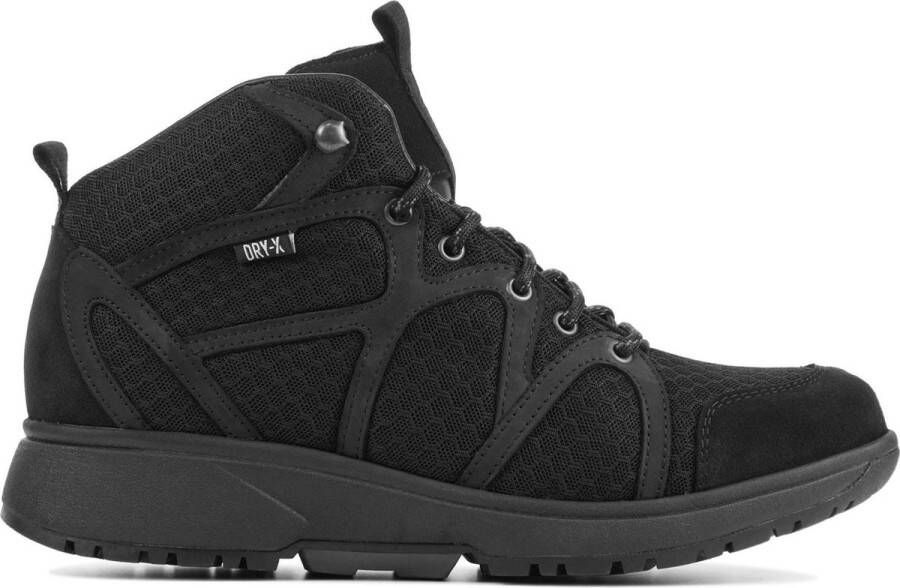 Xsensible Vrouwen Leren Effen Hoge sneakers Damesschoenen 40205.5 Zwart - Foto 3