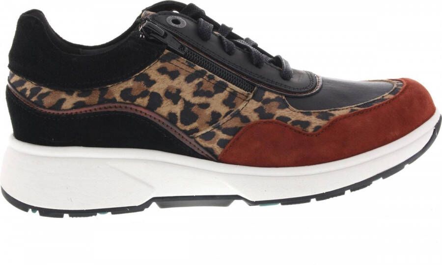 Xsensible Vrouwen Suède Leopard Lage sneakers Damesschoenen 30204.3 Lima