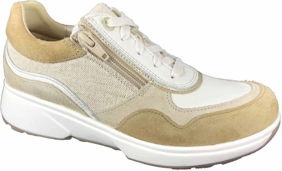 Xsensible Comfortsneaker dames Lima Sand Combi Steunzolen Bonne Shoe