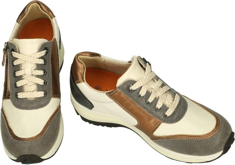 Xsensible 30103.3 Wembley Grey Caramel G-Wijdte Veterschoenen - Foto 2