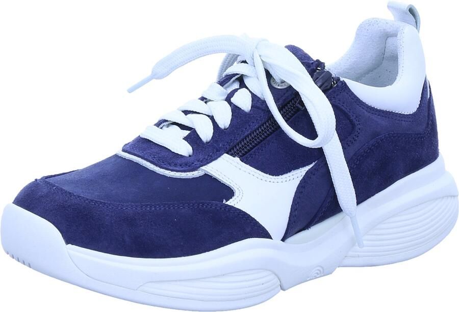Xsensible dames veterschoenen blauw