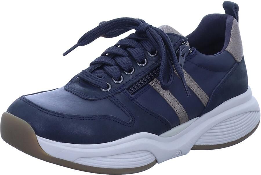 Xsensible dames veterschoenen blauw
