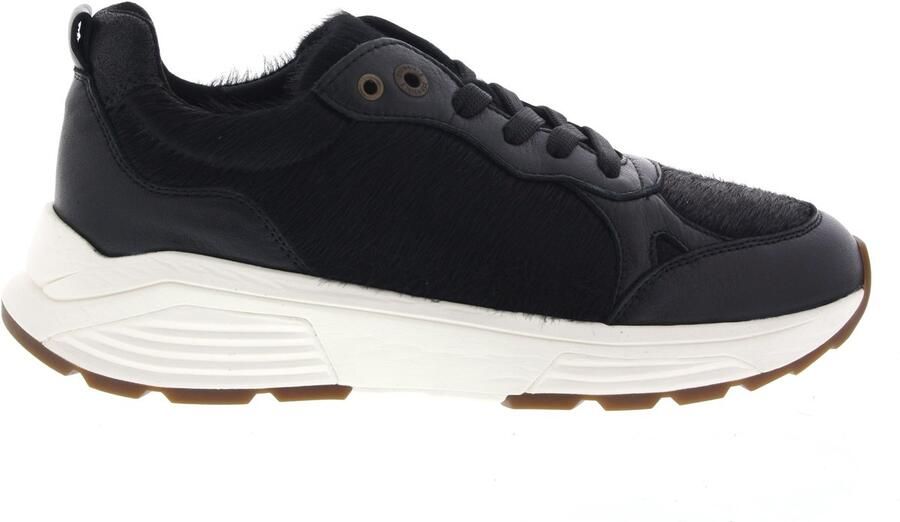 XSENSIBLE Lage Sneakers Dames Chain Leer Zwart - Foto 3