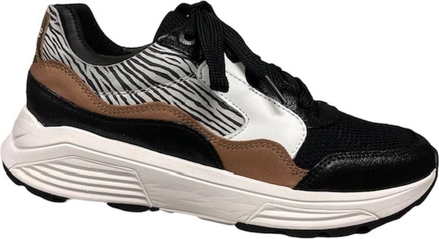 Xsensible 33000.1 Golden Gate Lady Black Combi G-Wijdte Veterschoenen