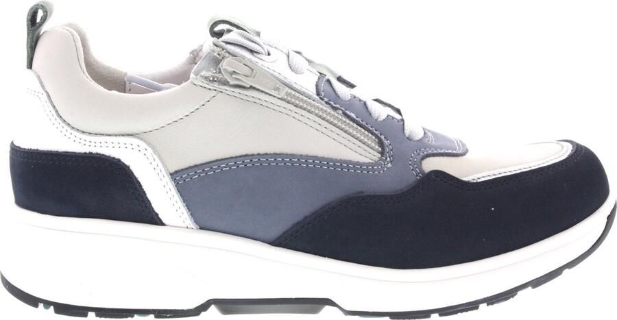 XSENSIBLE Lage Sneakers Dames Grenoble Leer Blauw - Foto 2