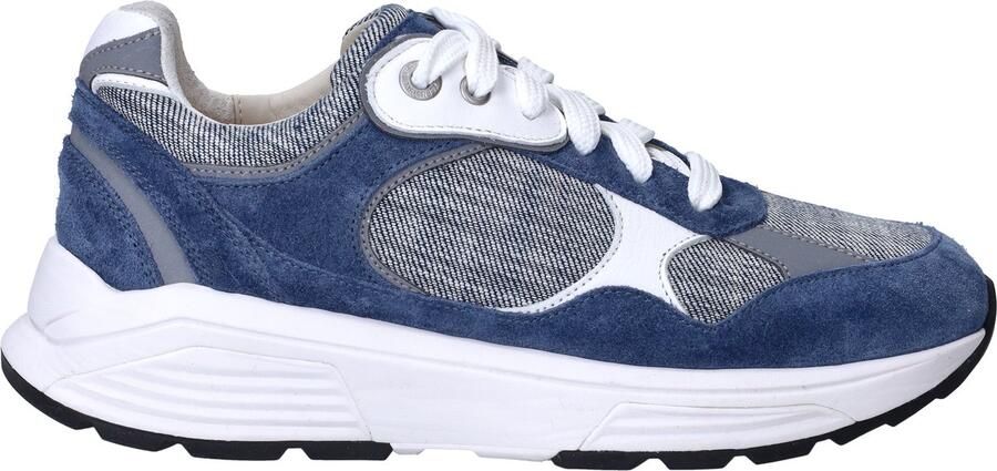 XSENSIBLE Lage Sneakers Dames Helix Suède Blauw