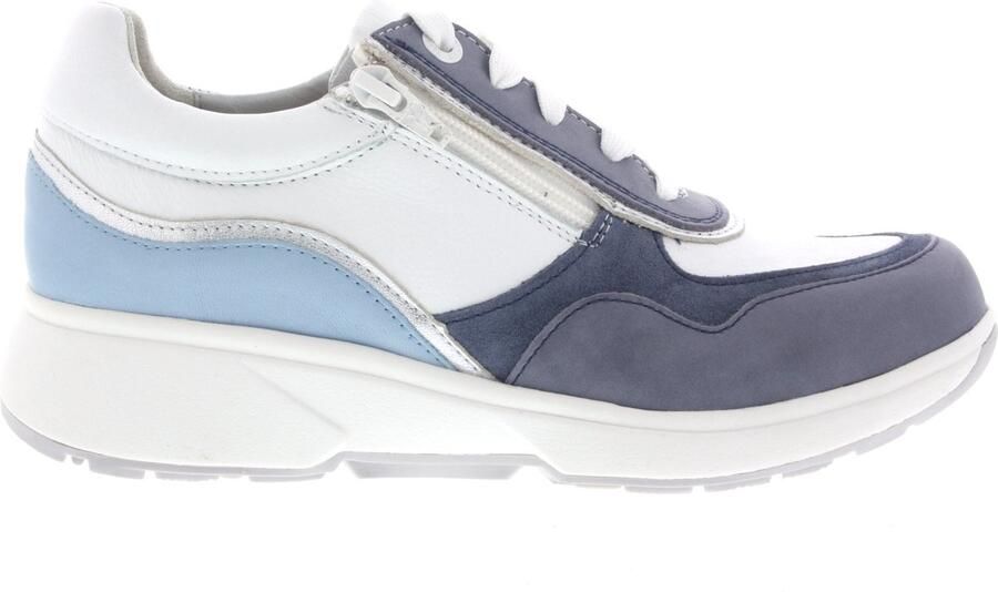 Xsensible Dames Veterschoenen Lima Denim Combi Hx Jeansblauw