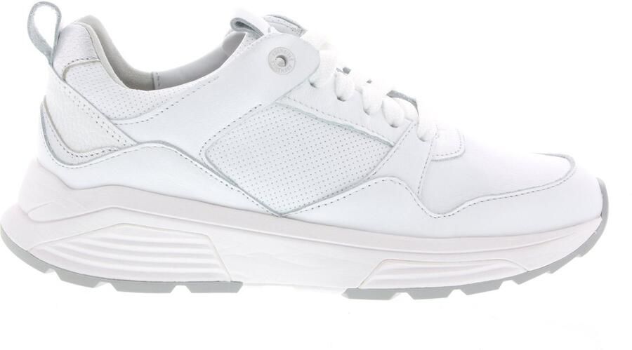XSENSIBLE Lage Sneakers Dames Newport Maat: 43 Materiaal: Leer Kleur: Wit