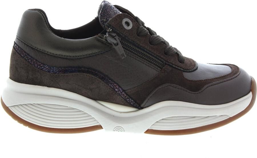 Xsensible Dames Veterschoenen Swx11 Darkbrown Combi Hx Donkerbruin