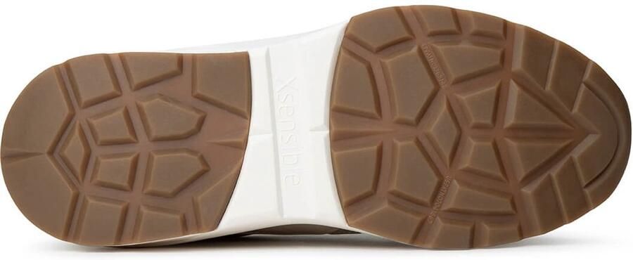 Xsensible beige leren dames sneakers Golden Gate Soft Pearl Combi