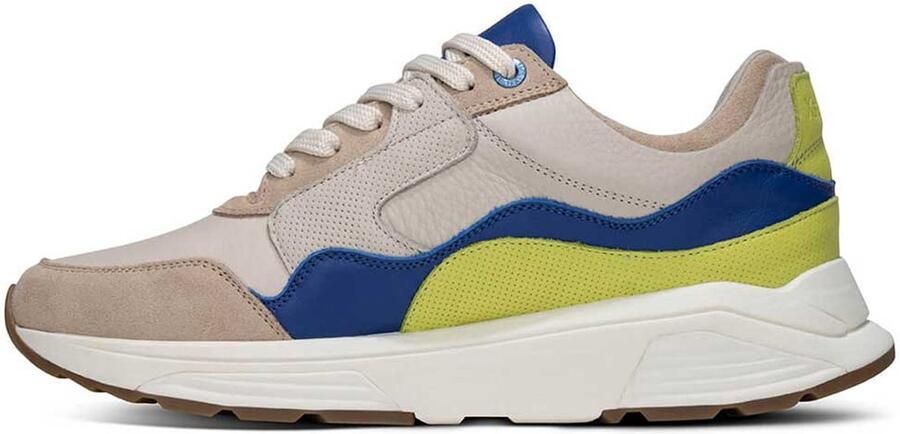 Xsensible taupe leren heren sneakers Golden Gate