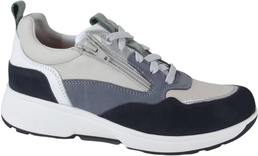XSENSIBLE Lage Sneakers Dames Grenoble Leer Blauw