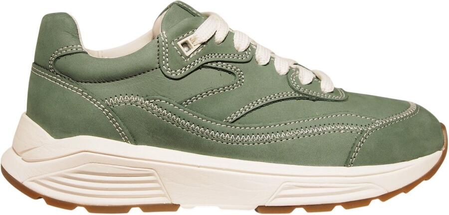 Xsensible groene nubuck dames sneakers Liberty Sage