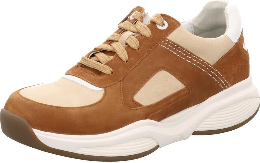 Xsensible 32500.2 SWX23 370 Cognac Combi H-Wijdte Veterschoenen