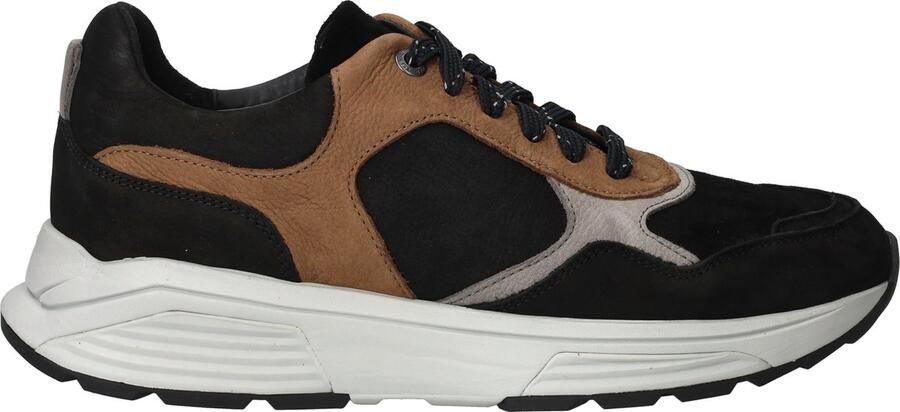 XSENSIBLE Lage Sneakers Heren Combi H Sneaker Maat: 41 Materiaal: Nubuck Kleur: Zwart
