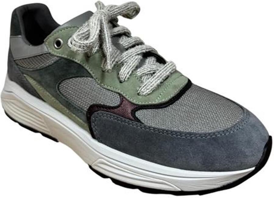 Xsensible Stretchwalker Sneaker Ponte Vecchio 33002.5.896 G Grijs Groen Combi