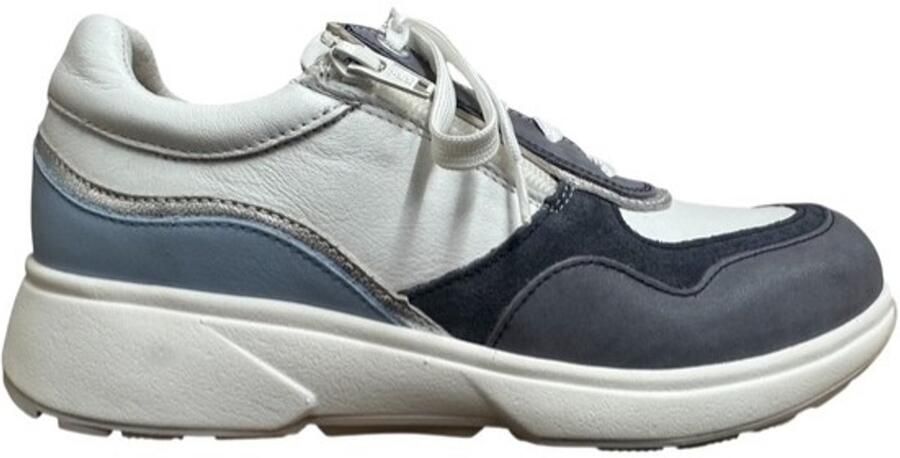 Xsensible Dames Veterschoenen Lima Denim Combi Hx Jeansblauw