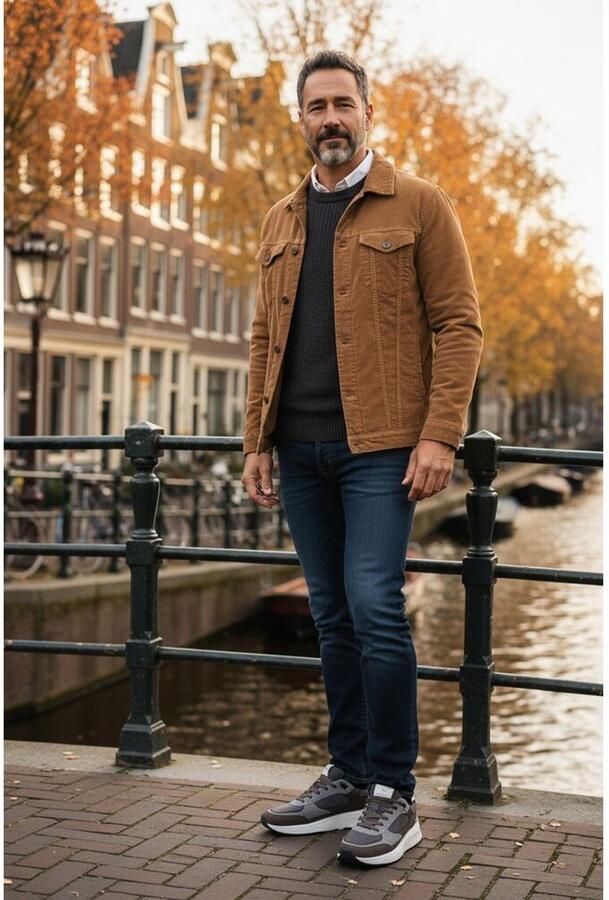XSENSIBLE Lage Sneakers Heren Manhattan Maat: 44 Materiaal: Suède Kleur: Grijs - Foto 2