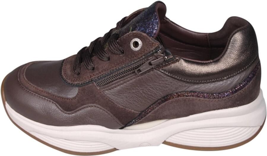 Xsensible Dames Veterschoenen Swx11 Darkbrown Combi Hx Donkerbruin - Foto 2