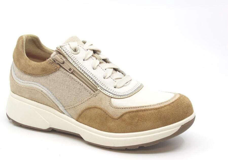 Xsensible -Dames zandkleur sneakers