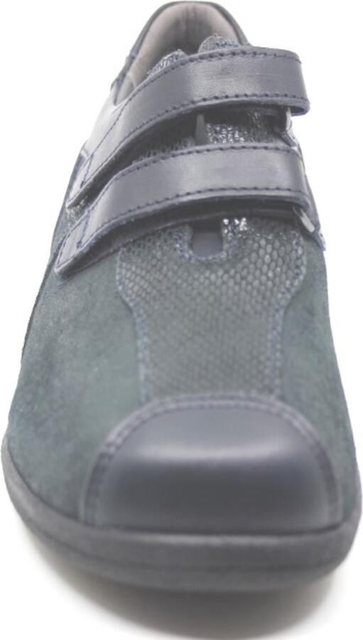 Xsensible Lucia 10027.2.245 blauwe klittenbandschoenen met stretchleer wijdte H - Foto 7