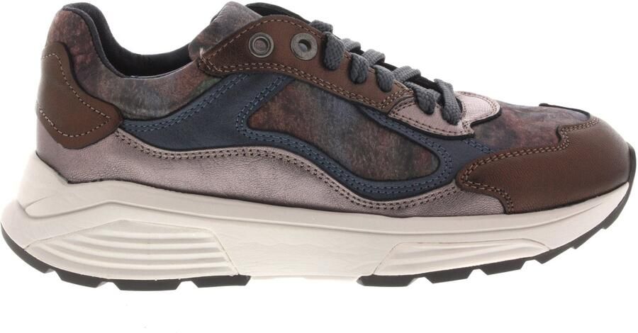 Xsensible Stretchwalker Sneaker Milau 33004.4.617 G Bruin Metallic Combi