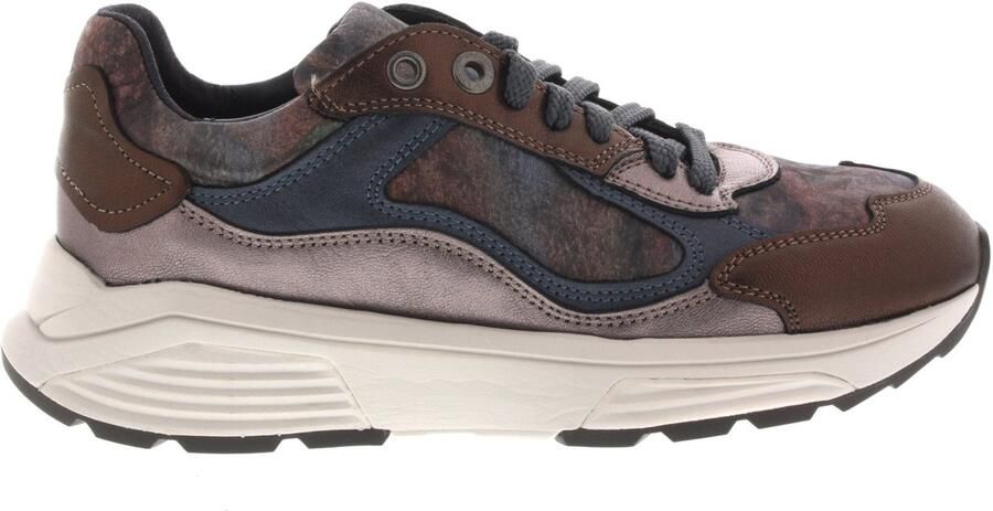 Xsensible Stretchwalker Sneaker Milau 33004.4.617 G Bruin Metallic Combi