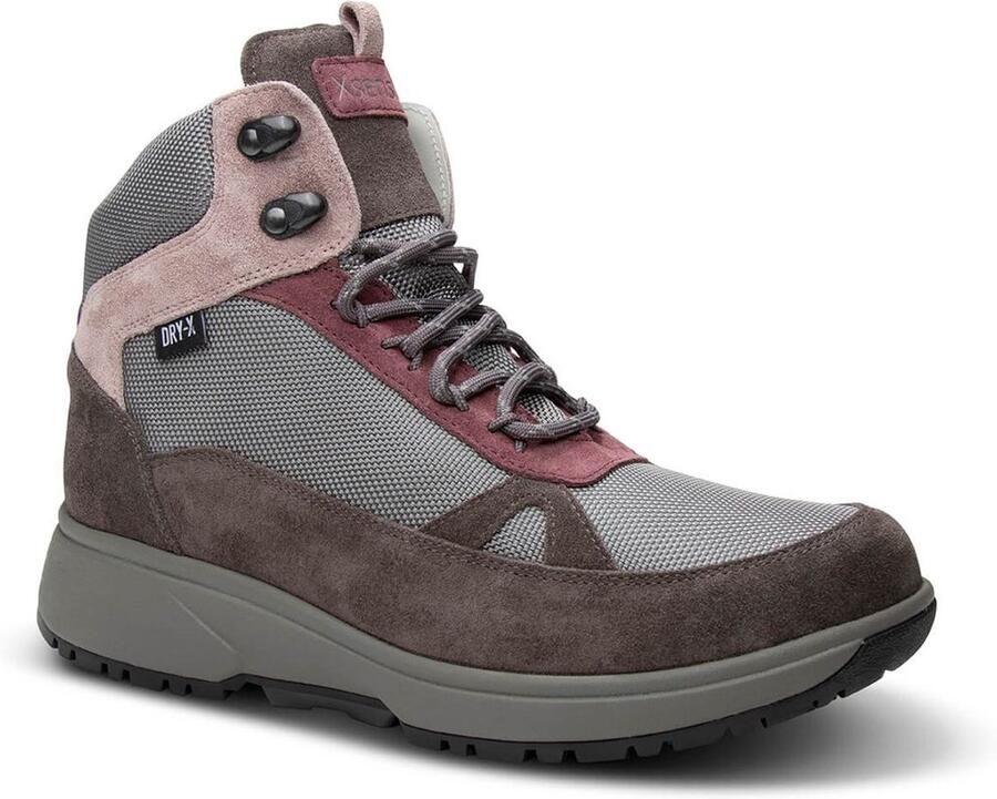 Xsensible taupe grijze dames wandelschoenen Oulu