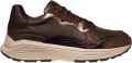 XSENSIBLE Lage Sneakers Dames Rainbow Suède Bruin - Rood