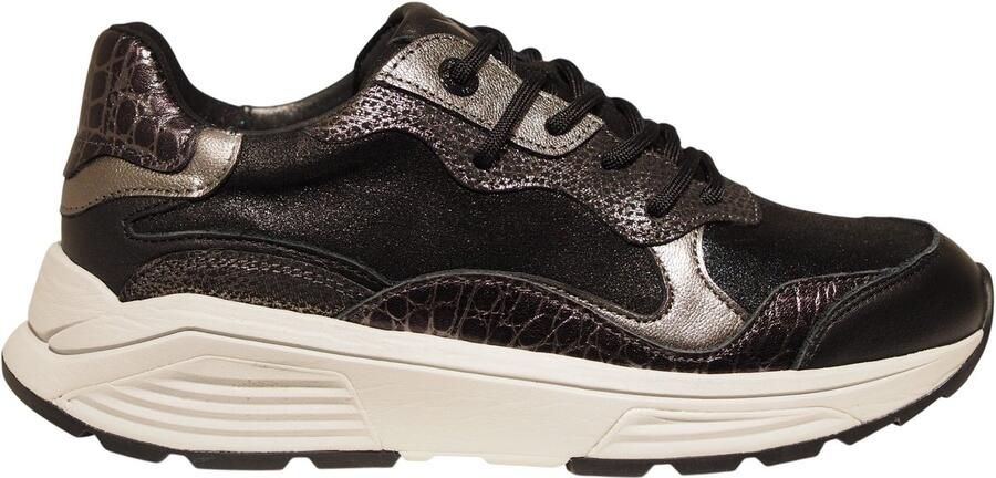 XSENSIBLE Lage Sneakers Dames Rainbow Maat: 42 Materiaal: Suède Kleur: Zwart