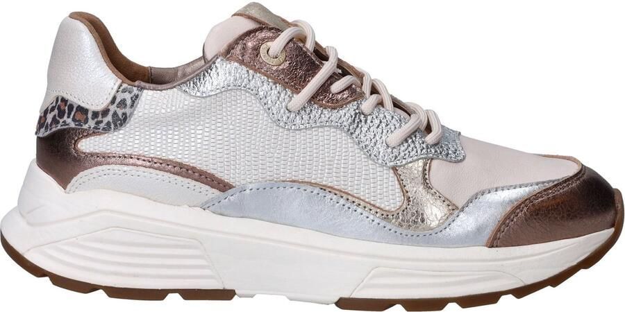 XSENSIBLE Lage Sneakers Dames Rainbow Leer Beige