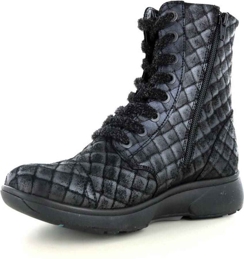 Xsensible 30203.5 Riga Black Vintage Braided H-Wijdte Veter boots - Foto 2