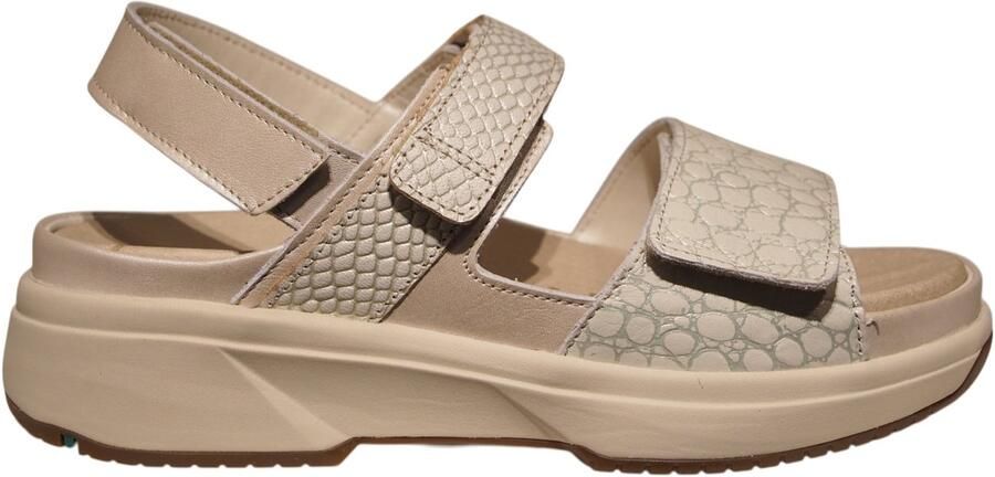 XSENSIBLE Sandalen met Hak Dames Aruba Maat: 41 Materiaal: Leer Kleur: Beige