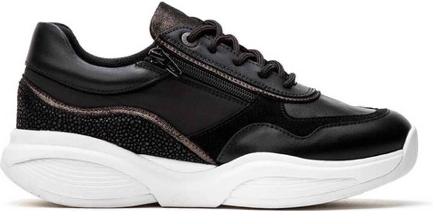 Xsensible SWX11 30085.3.002 Zwarte dames sneaker met rits en uitneembaar voetbed - Foto 3