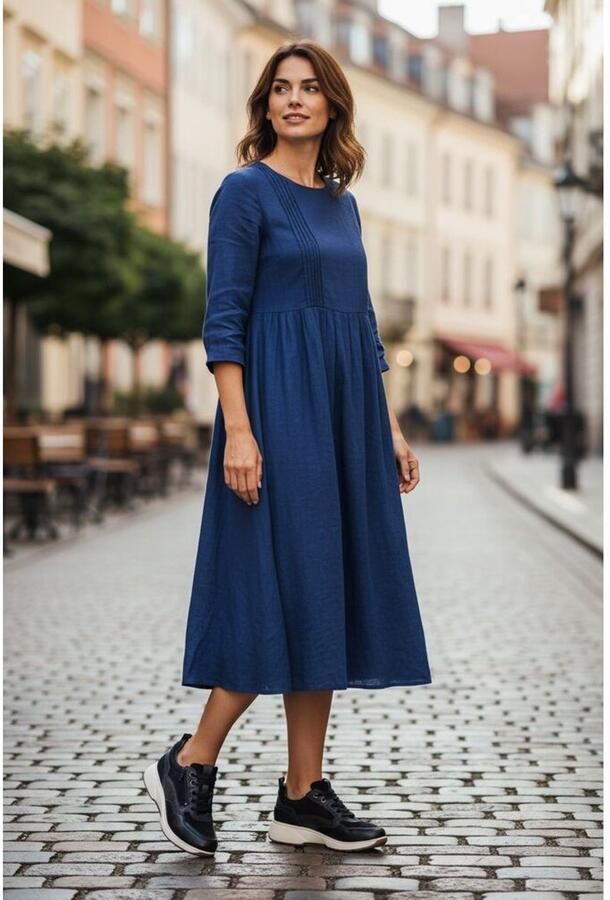 XSENSIBLE Lage sneakers Dames Grenoble Leer Blauw - Foto 2